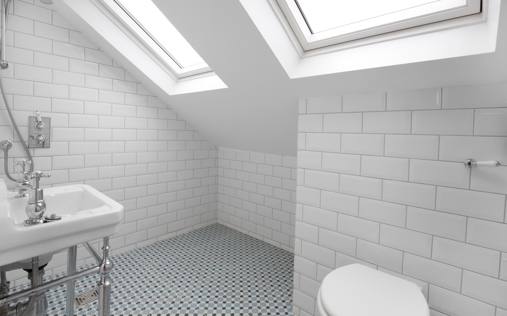Bathroom in dormer loft conversion, Burnham